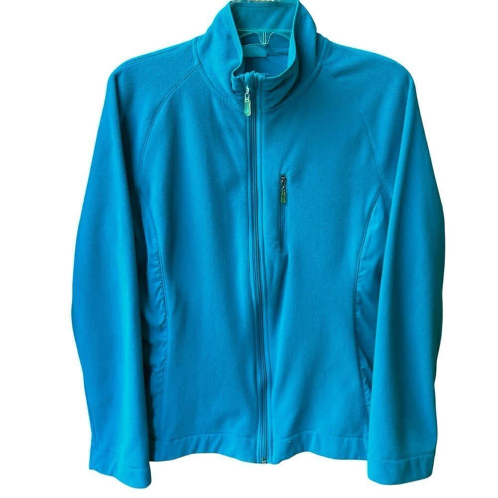 Danskin Teal Fleece Zip-up Jacket L (12/14)